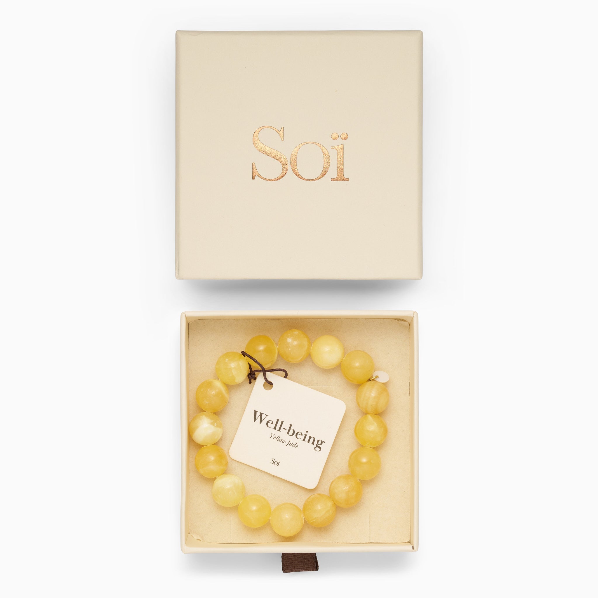 Chunky Yellow Jade Stretch