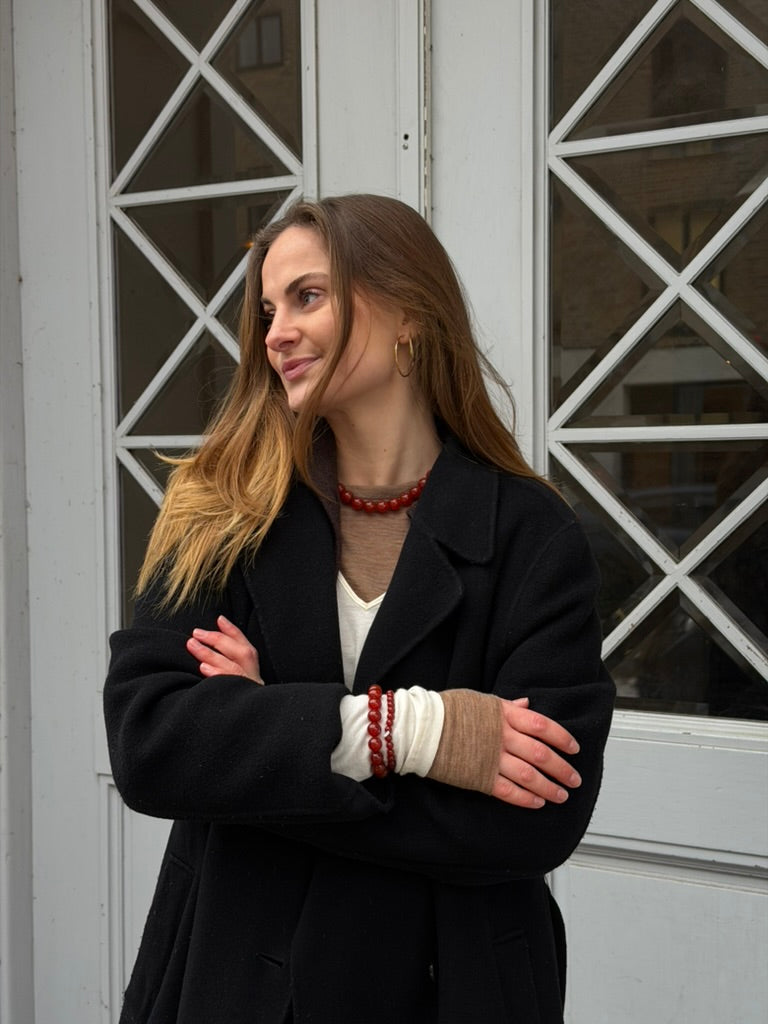 Essential Red Jade Stretch Bracelet