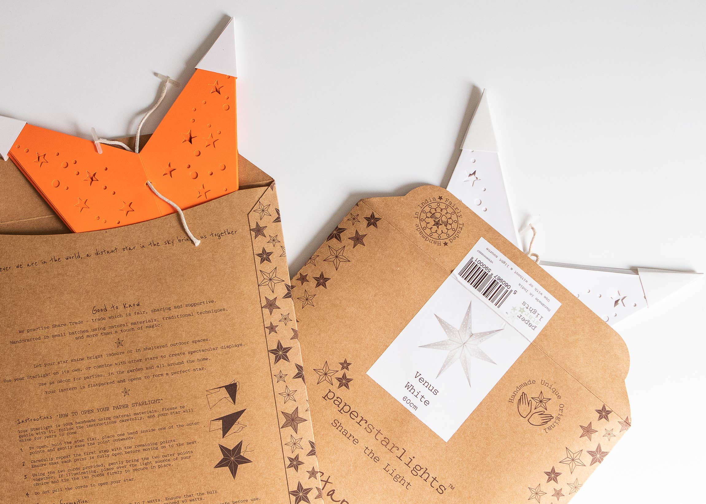 Paper Star Lantern - Venus White