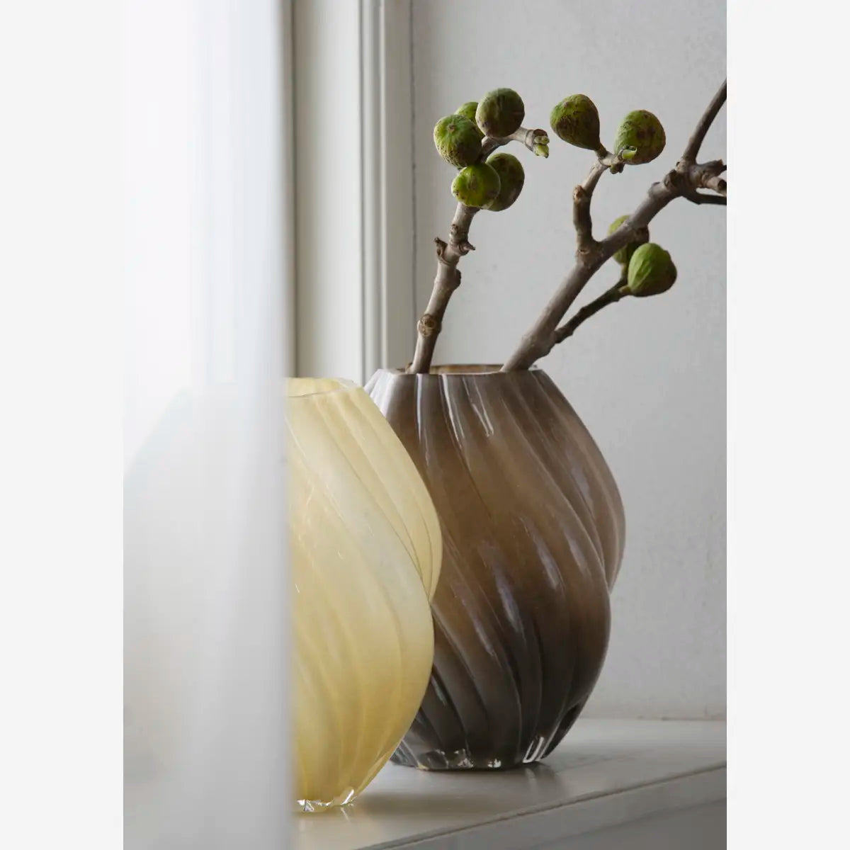 Glass Vase - Honey
