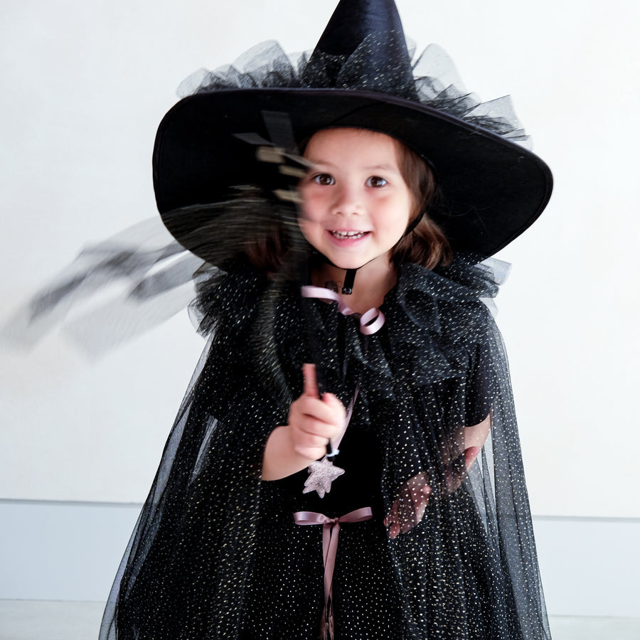 Esmerelda witch ruffle hat