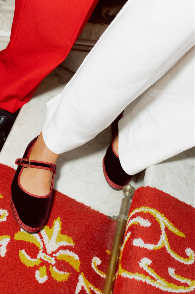 Boris Mary Jane Shoes - Dark Red
