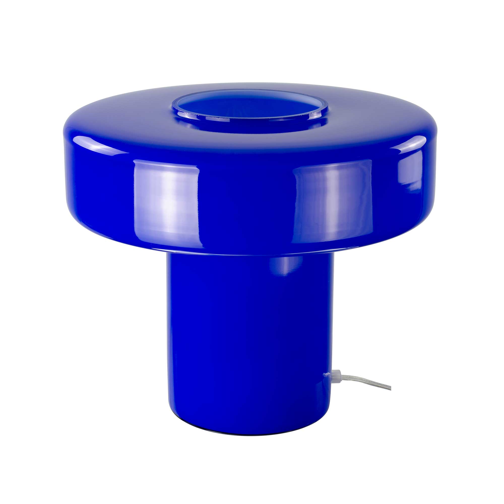 XXL table lamp in colored glass and retro style Foza Maxi