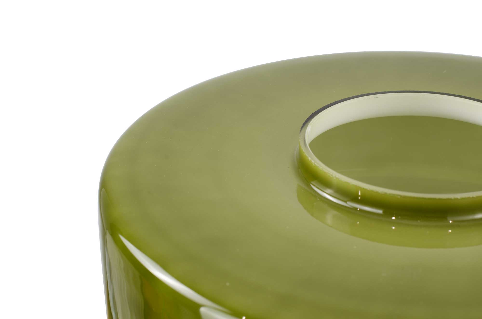 Retro style colored glass table lamp Foza: Chrome