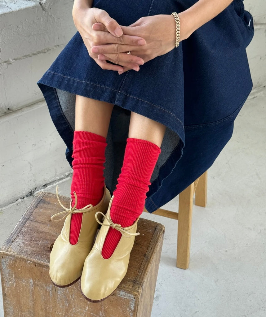 Trouser Socks - Lipstick Red