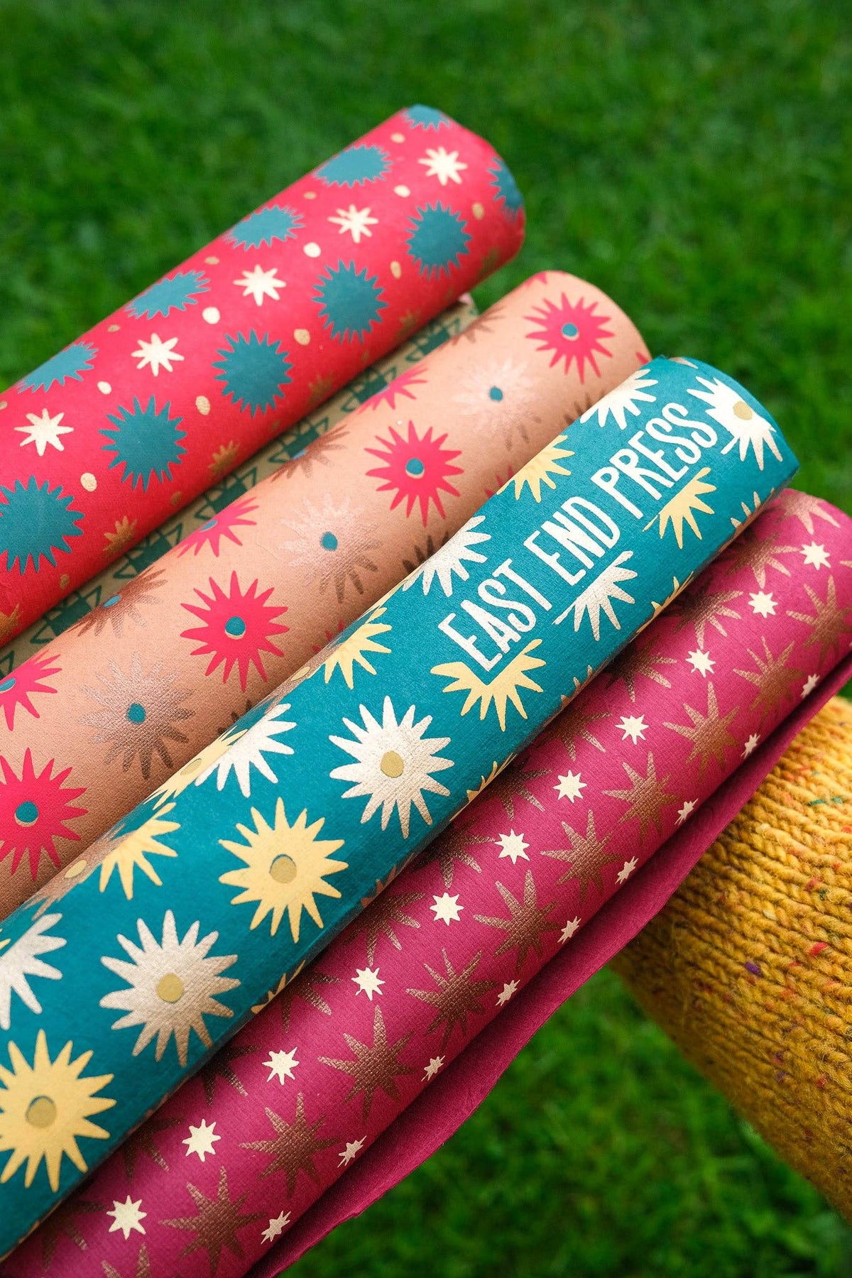 Festive Gift Wrap in Winter's Bloom
