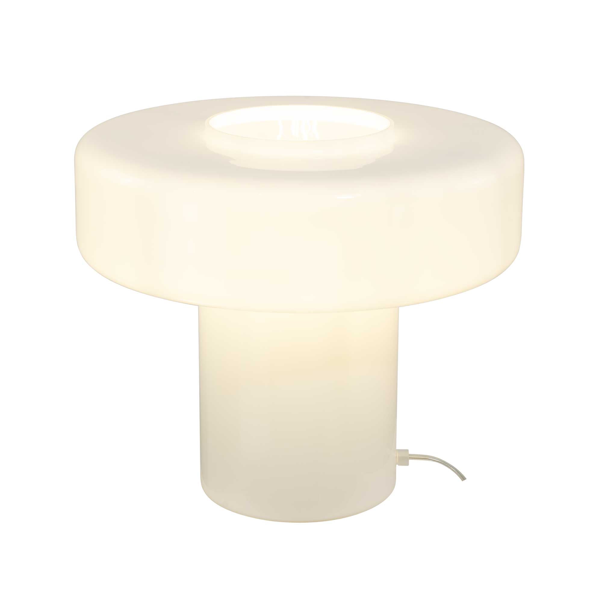 XXL table lamp in colored glass and retro style Foza Maxi