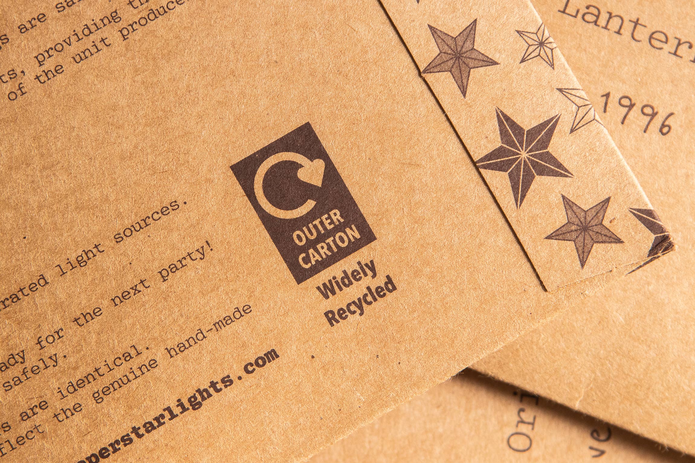 Paper Star Lantern - Venus Orange