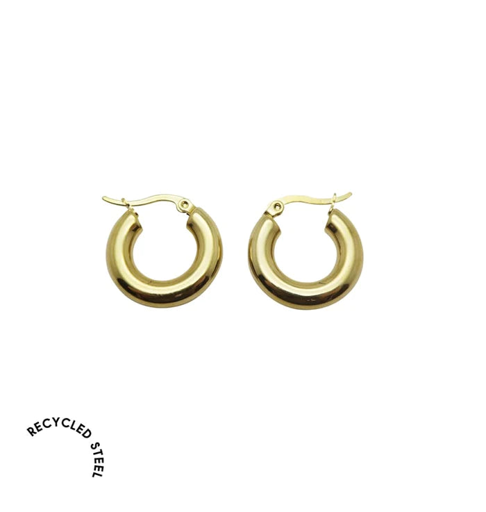 Small Alice Hoops - Gold