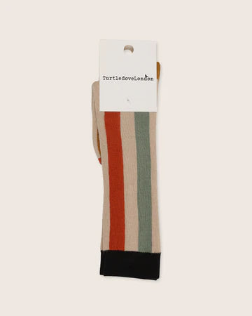 Wide Stripe Rainbow Knee High Socks