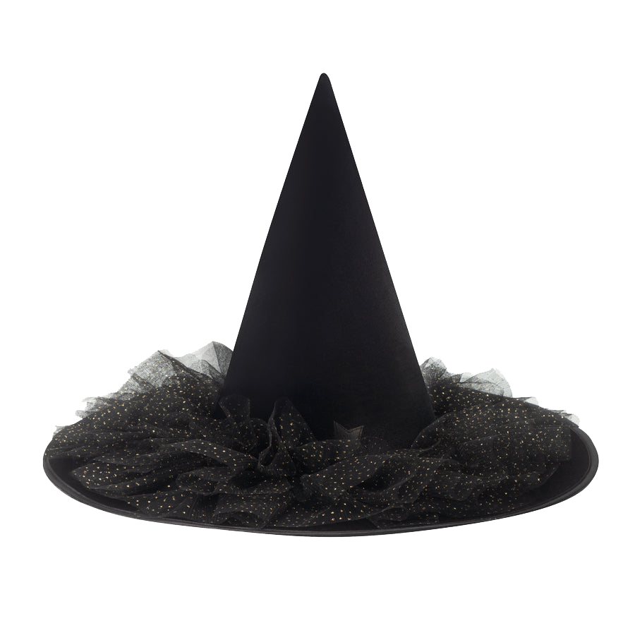 Esmerelda witch ruffle hat