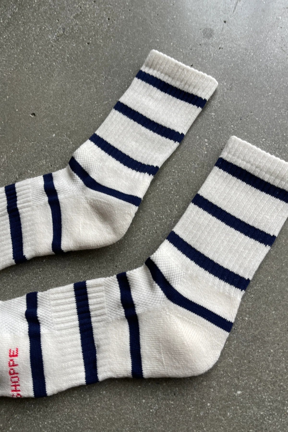 Striped Boyfried Socks - Sailor