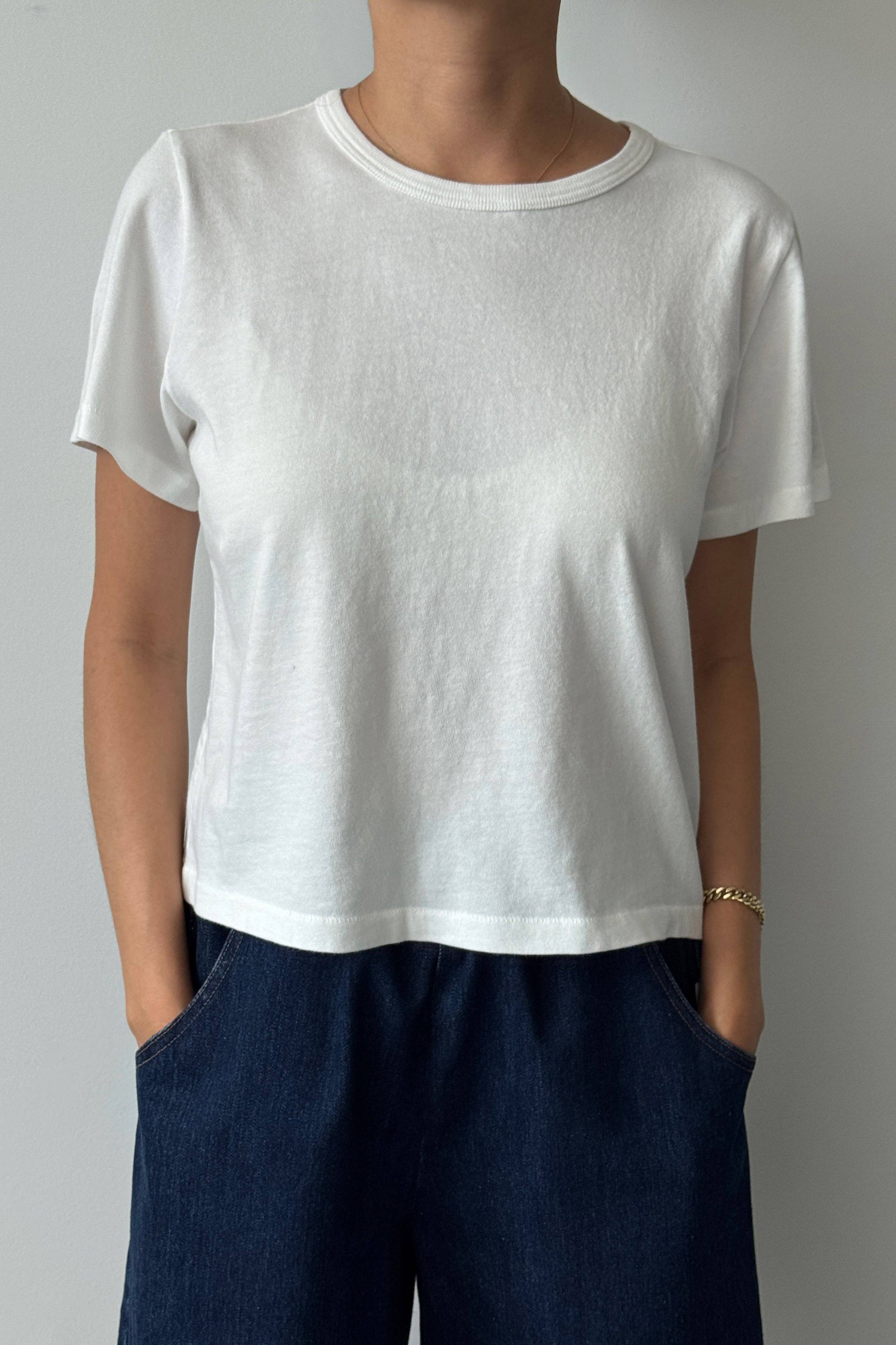 The Little Boy Tee Premium Jersey : Vintage White