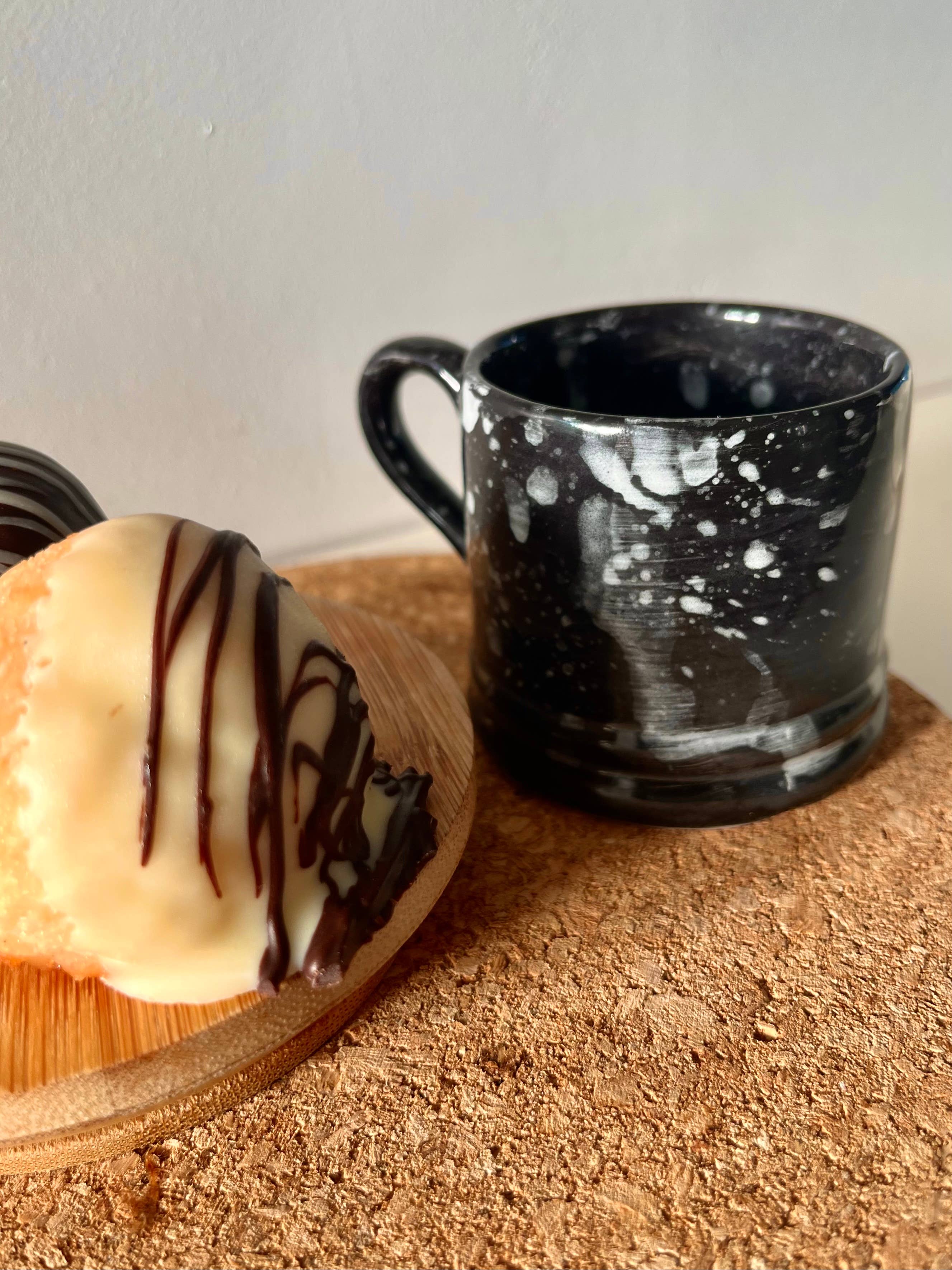 Monochrome Splatter Espresso Cups