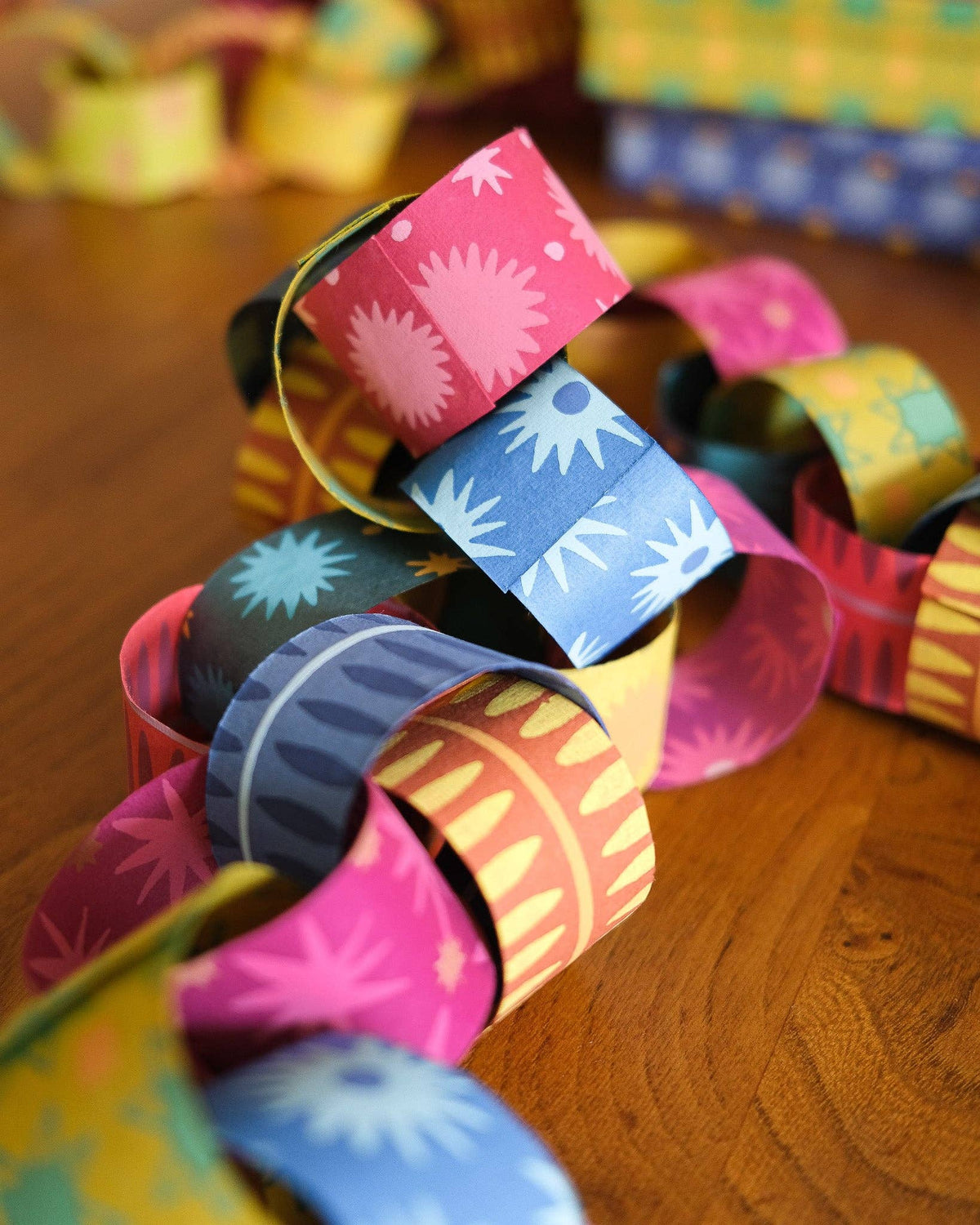 Yellow and Green Paper Chain Kit