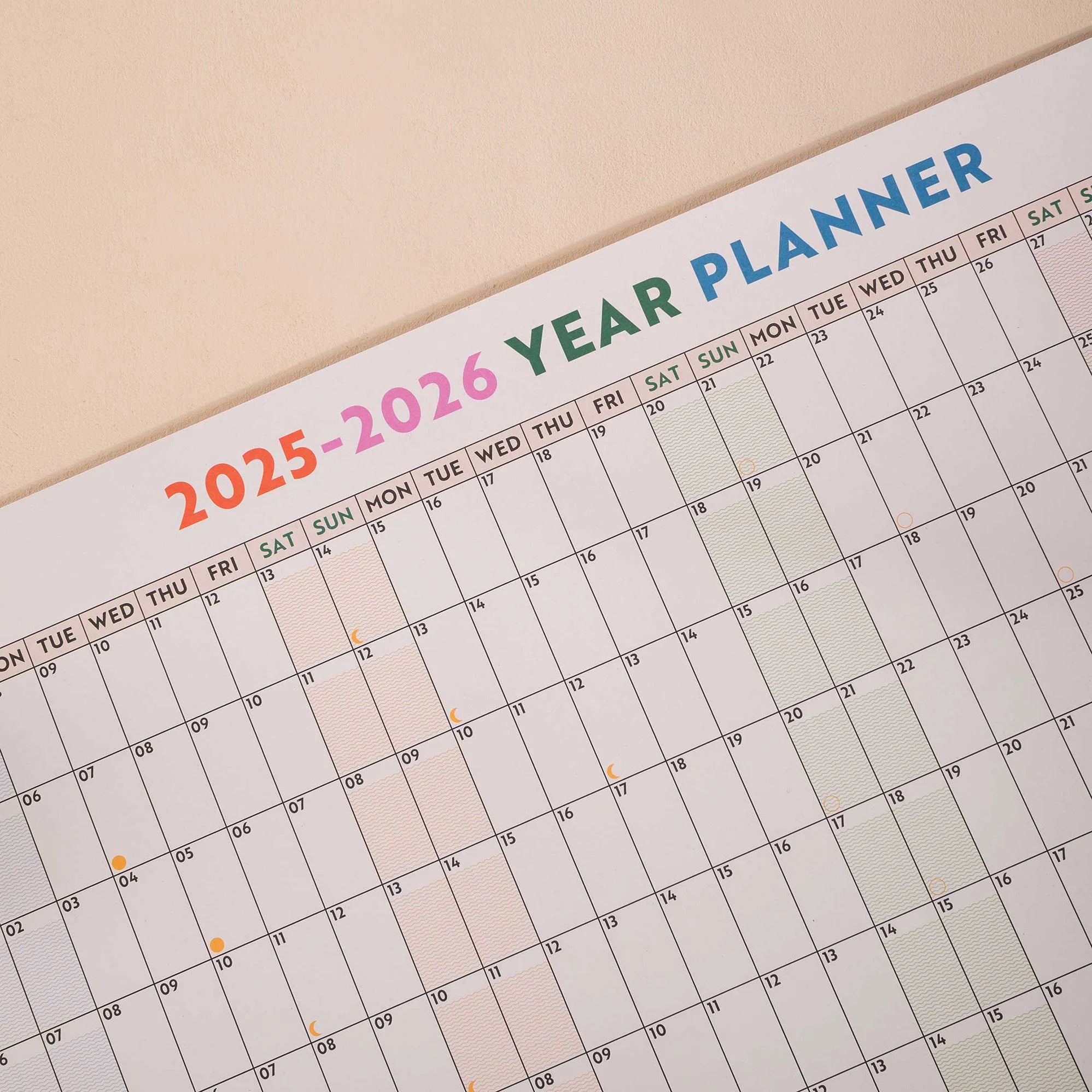 2026 A1 Year Wall Planner -  Landscape