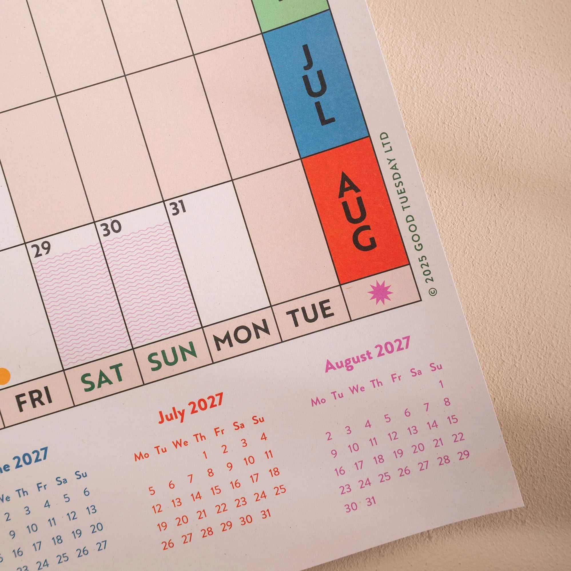 2026 A1 Year Wall Planner -  Landscape