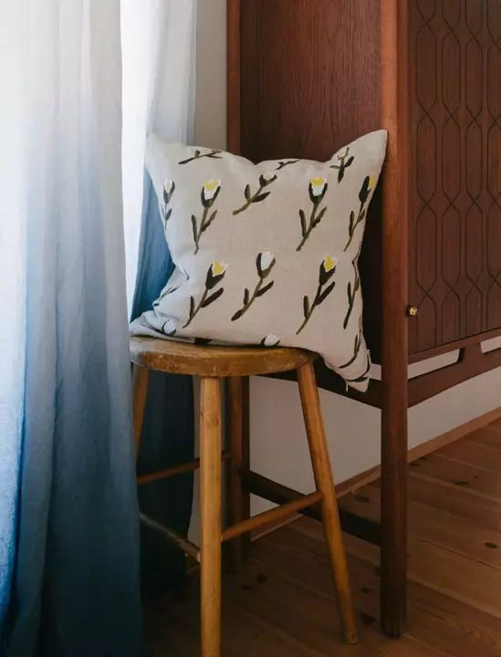 Meadow Embroidered Cushion