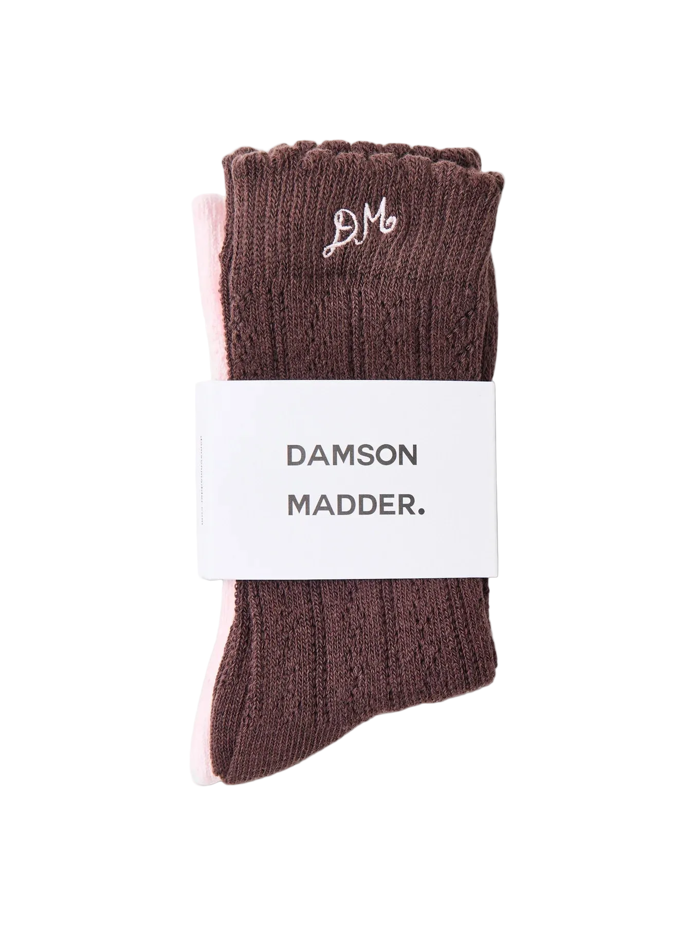 Damson Madder - Calf Length Two Pack Pointelle