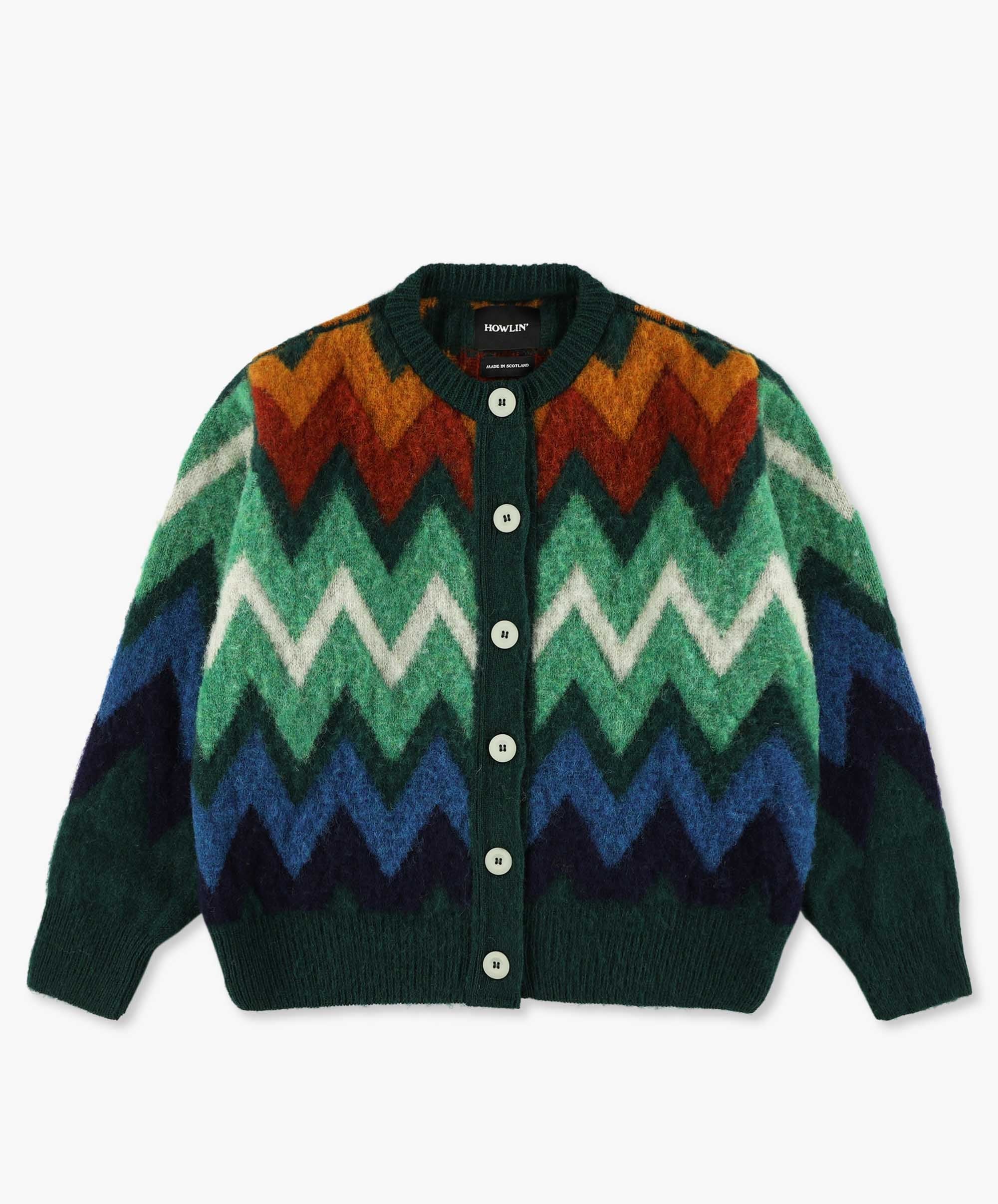 Frozen Laughter Cardigan - Forest