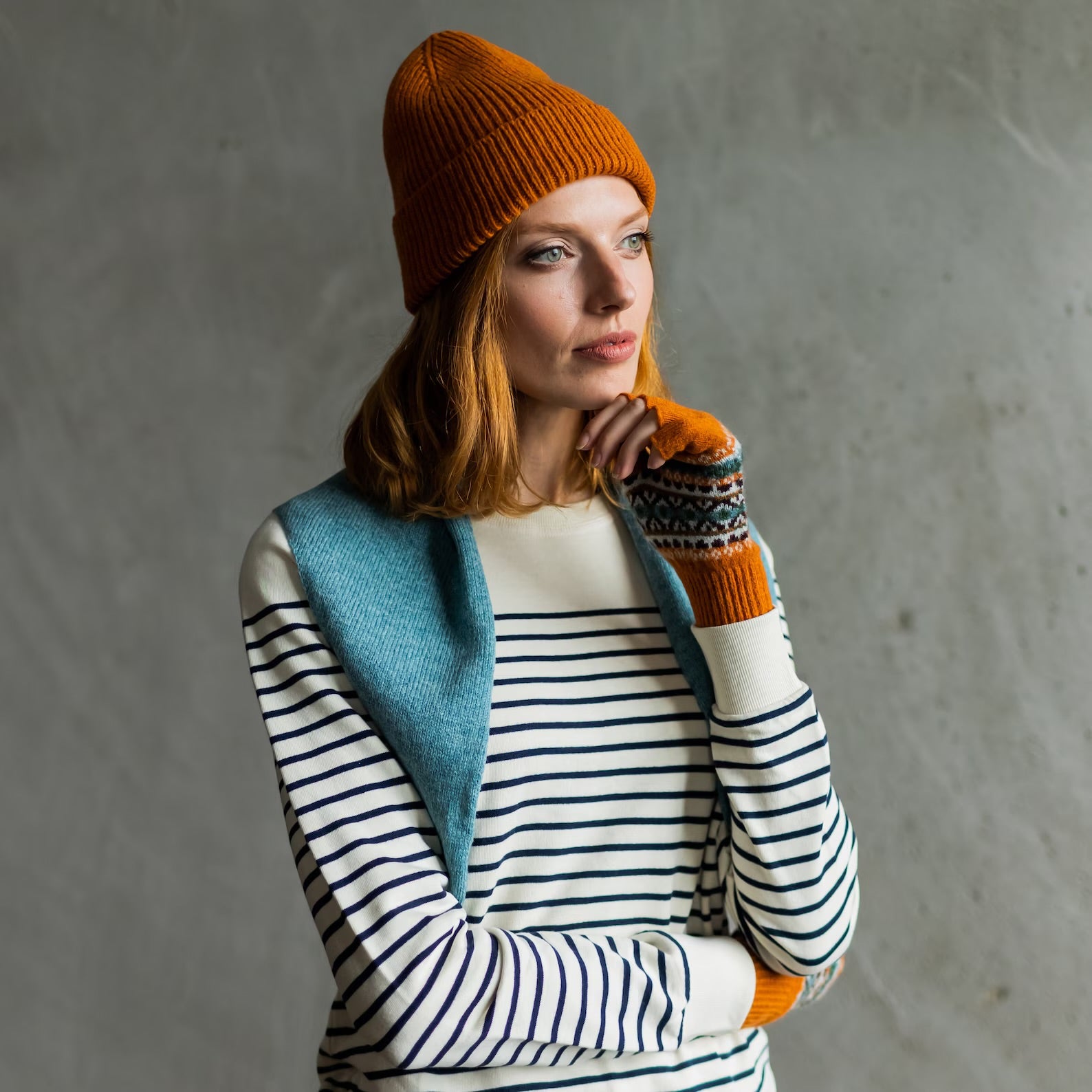 Triangle Neck Scarf - Lichen