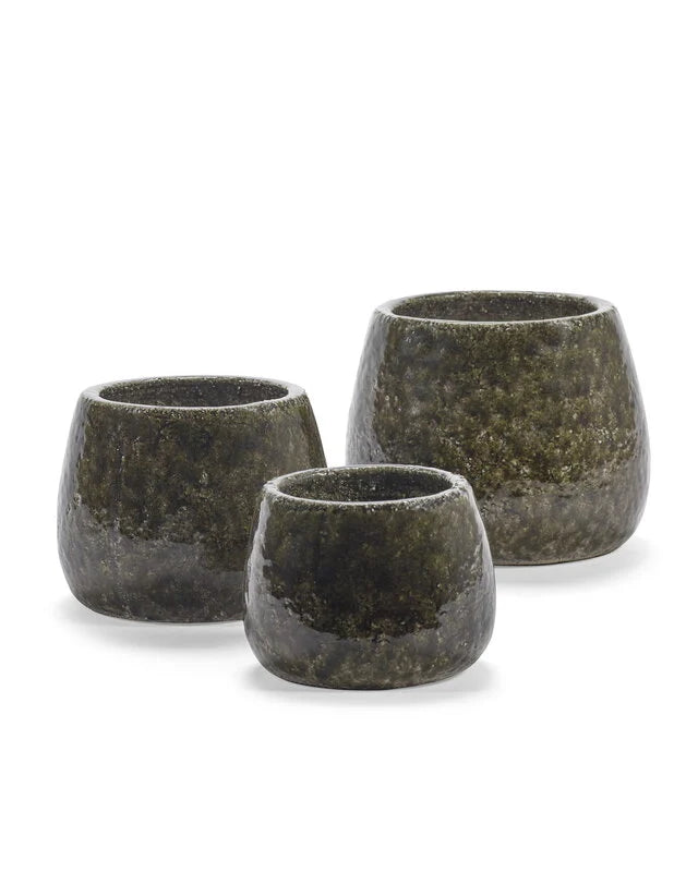 Flower Pot 01 Dark Green