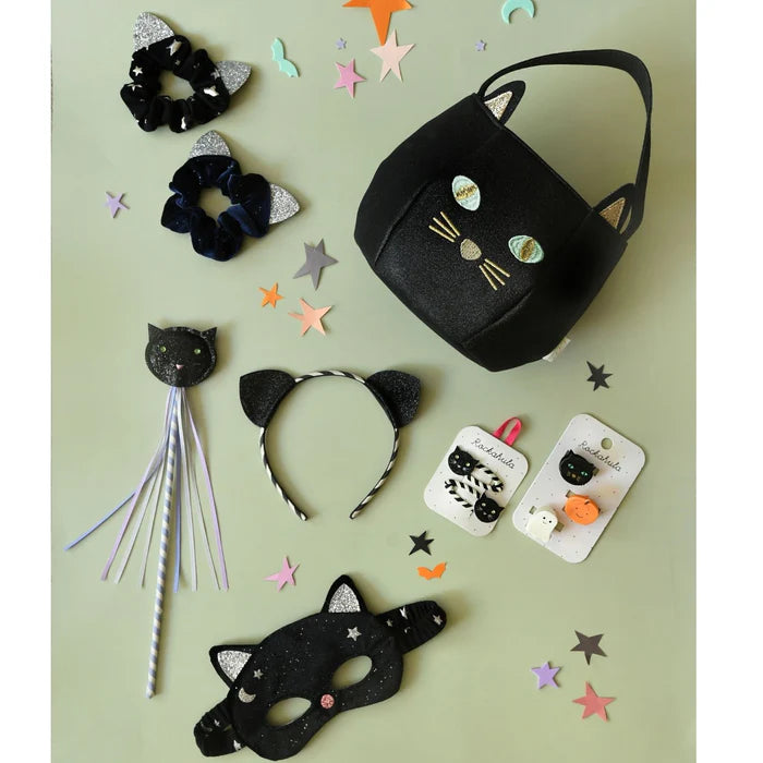 Velvet Black Cat Mask (3-10 Years)
