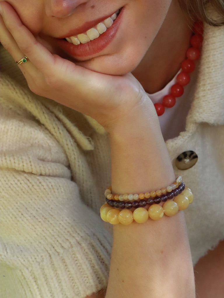 Petite Orange Aventurine Stretch Bracelet
