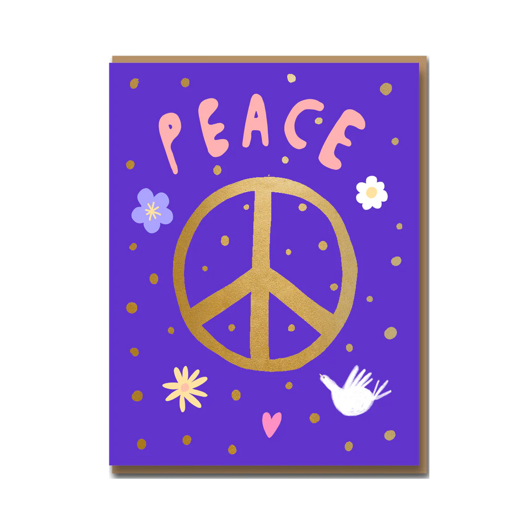 Golden Peace Christmas Card