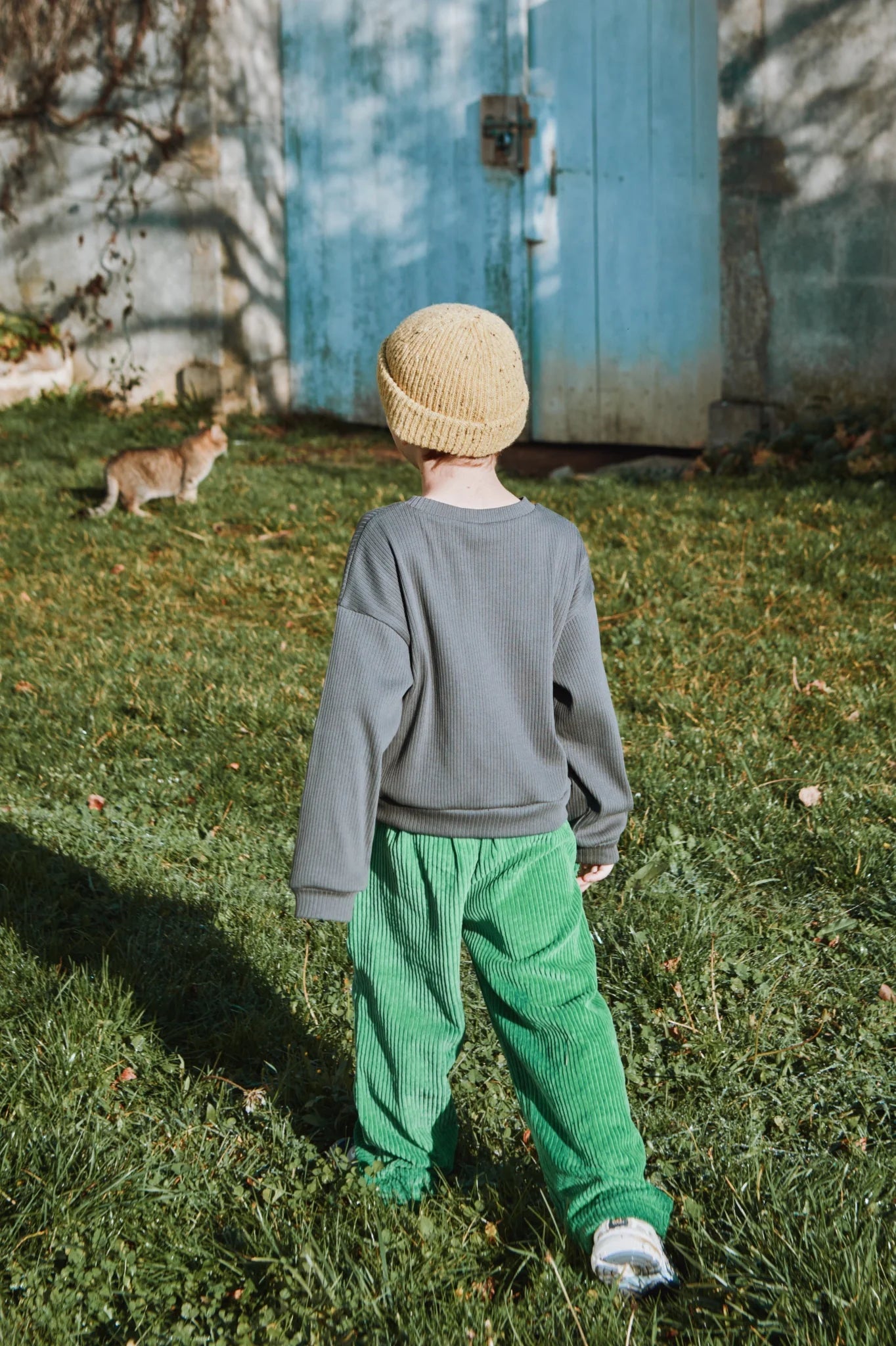 Coing Corduroy Kids Pants - Medium Green
