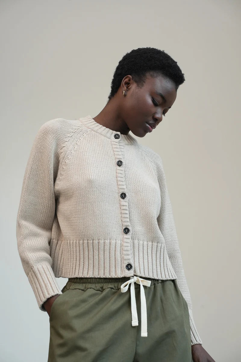 Sian Organic Cotton Knitted Cardigan
