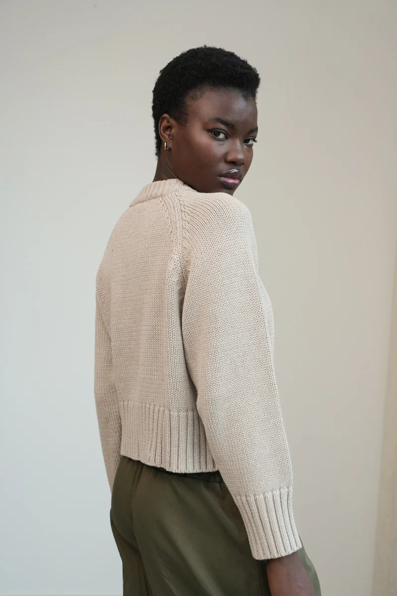 Sian Organic Cotton Knitted Cardigan