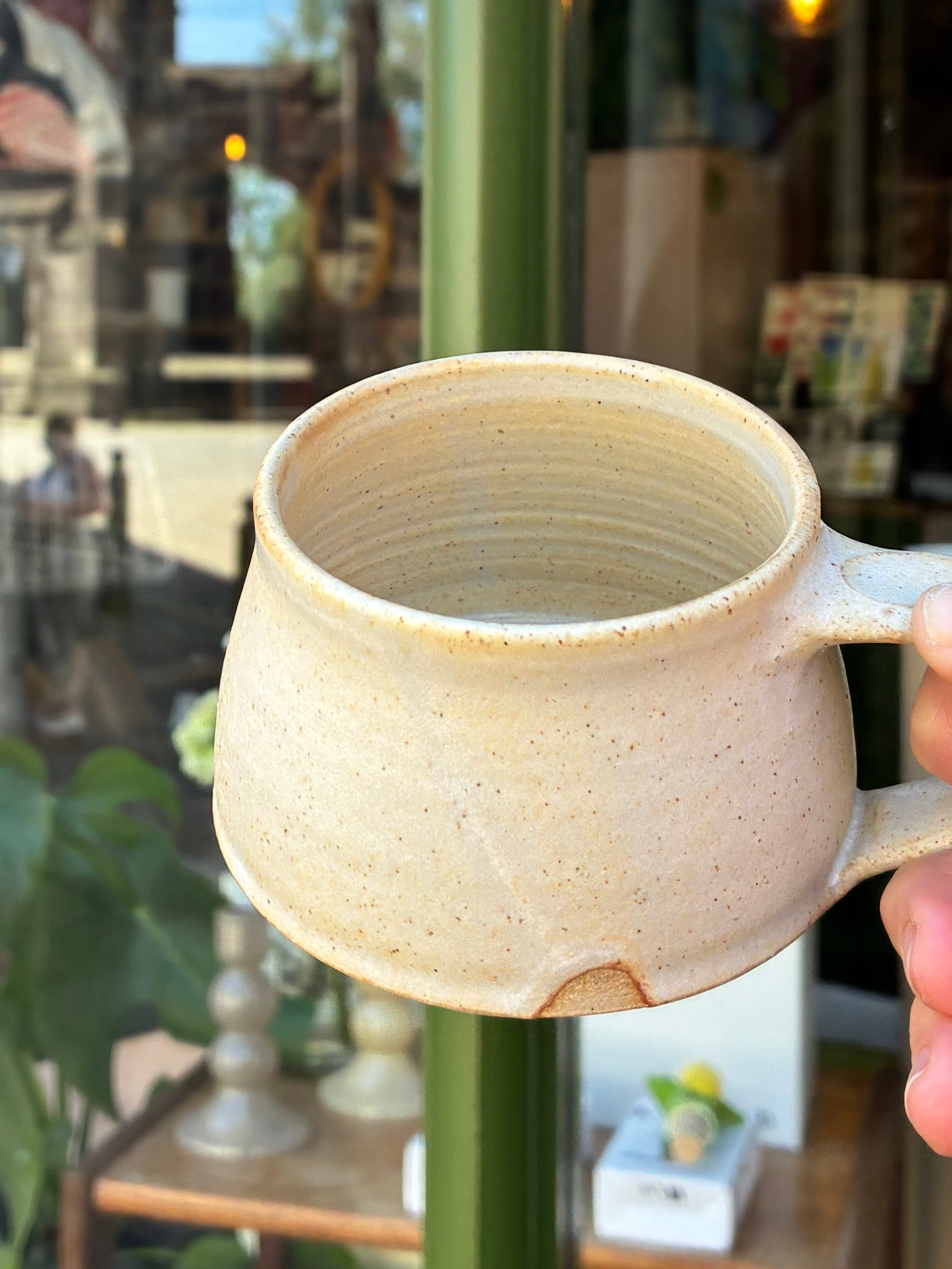 White Textured - Small Mug