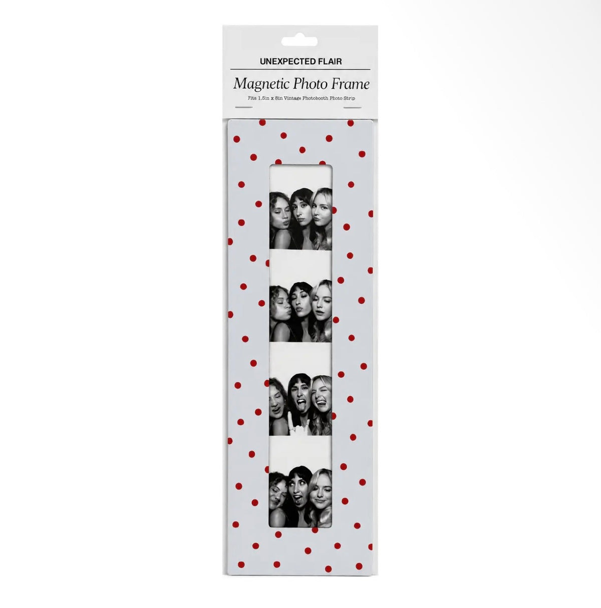Magnetic Vintage Photobooth Frame - Red Polka Dot