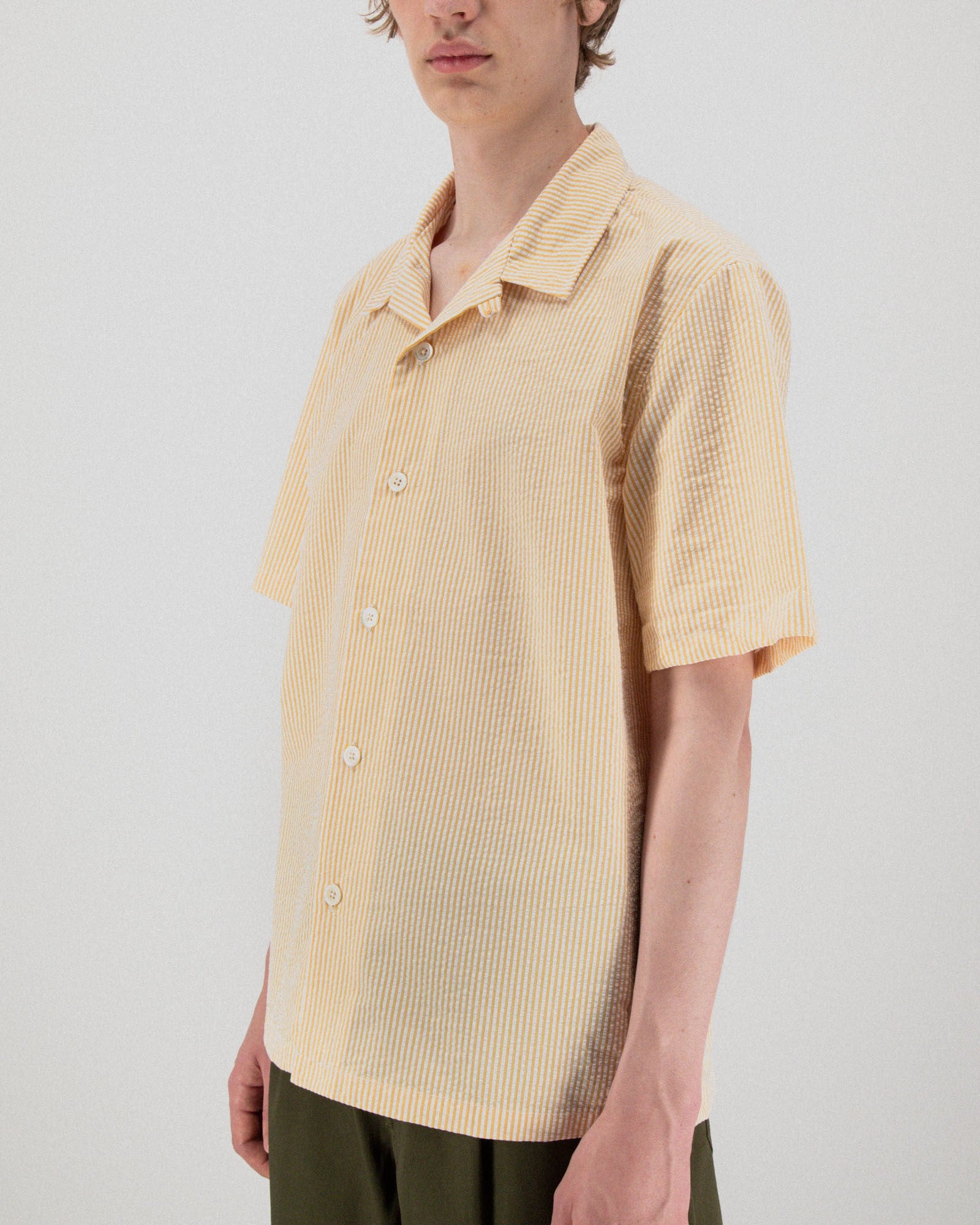 Cocktail D'Amore Shirt - Seersucker - Butter in the Sun