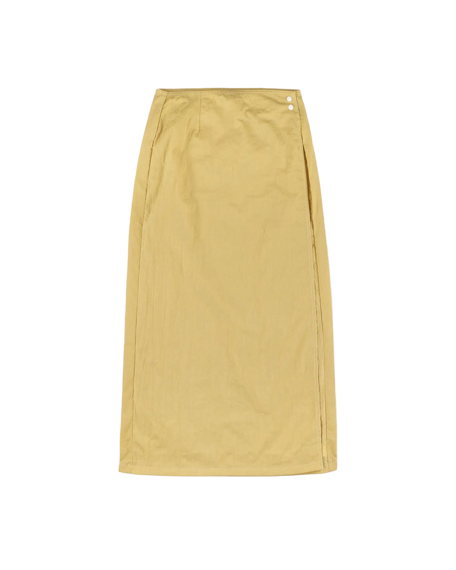 Cosmic Skirt - Grungy Japanese Nylon - Yellow