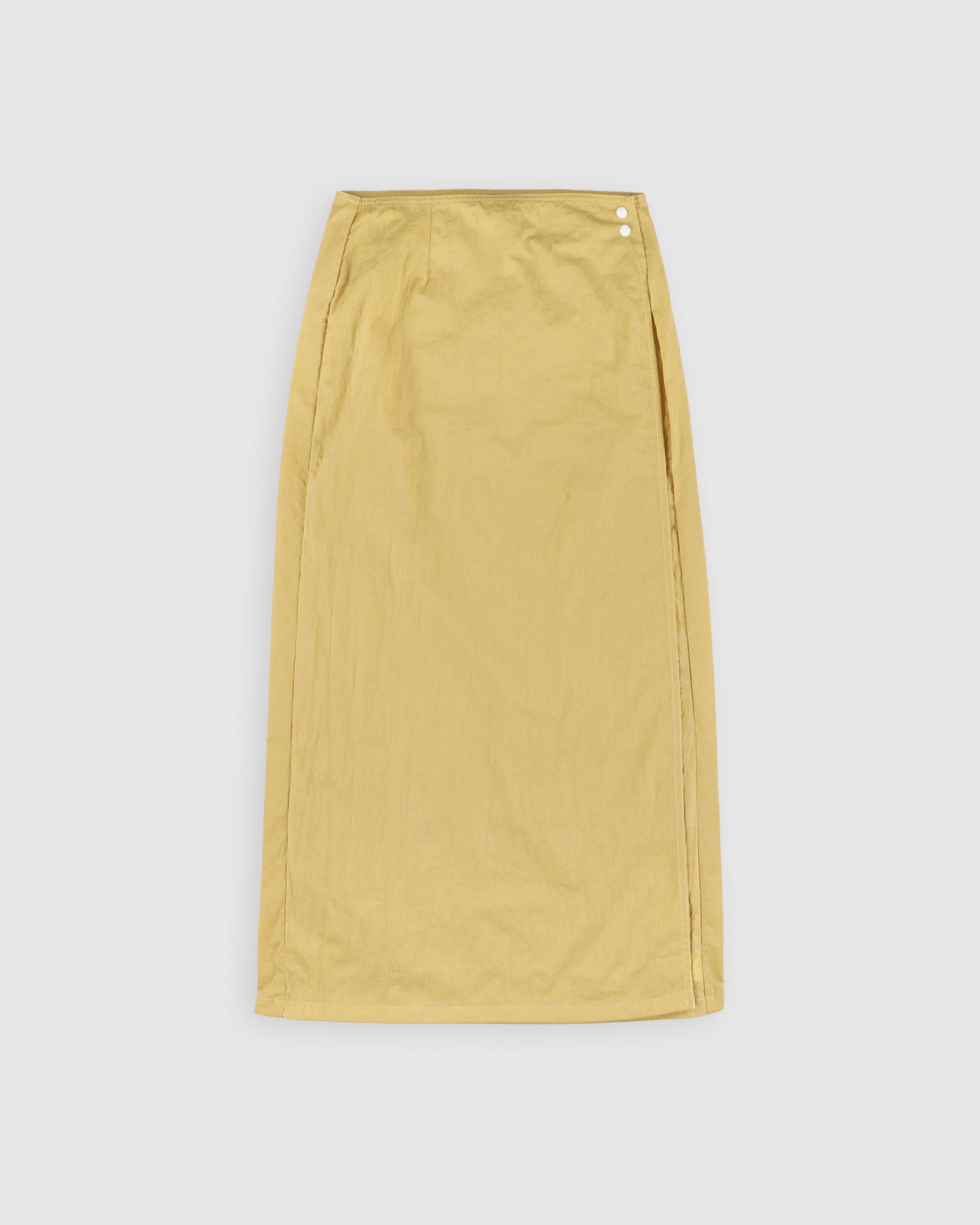 Cosmic Skirt - Grungy Japanese Nylon - Yellow