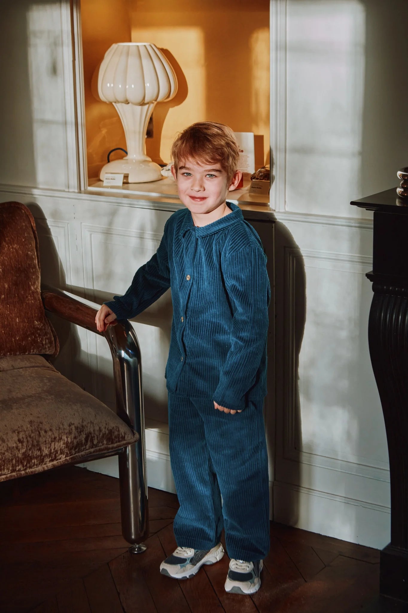 Blouse Cassis Velour - Dress Blue