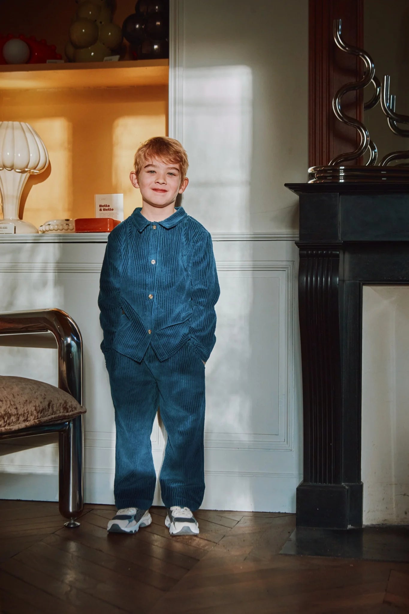 Coing Corduroy Kids Pants - Dress Blue