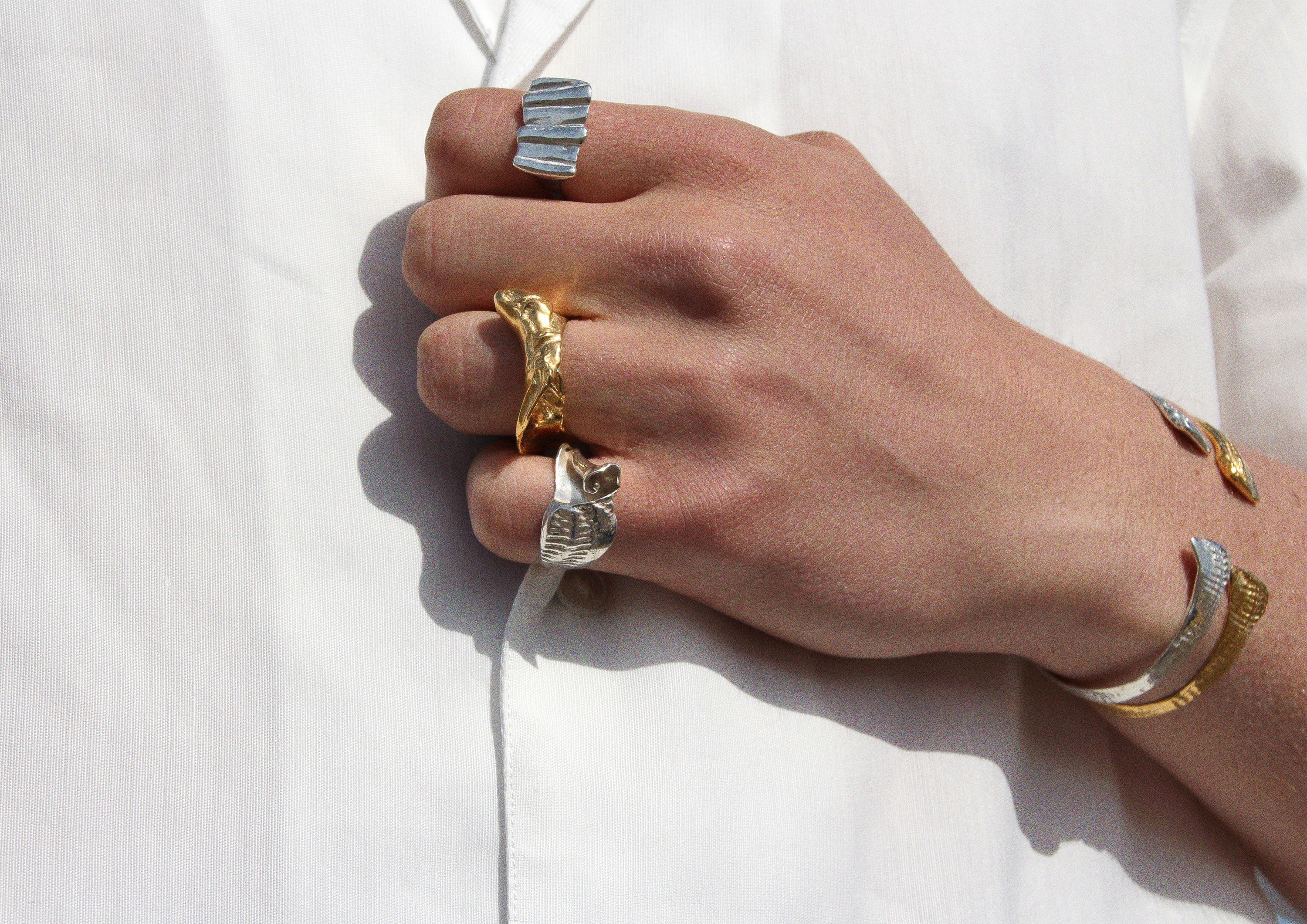 Shell Texture Bangle