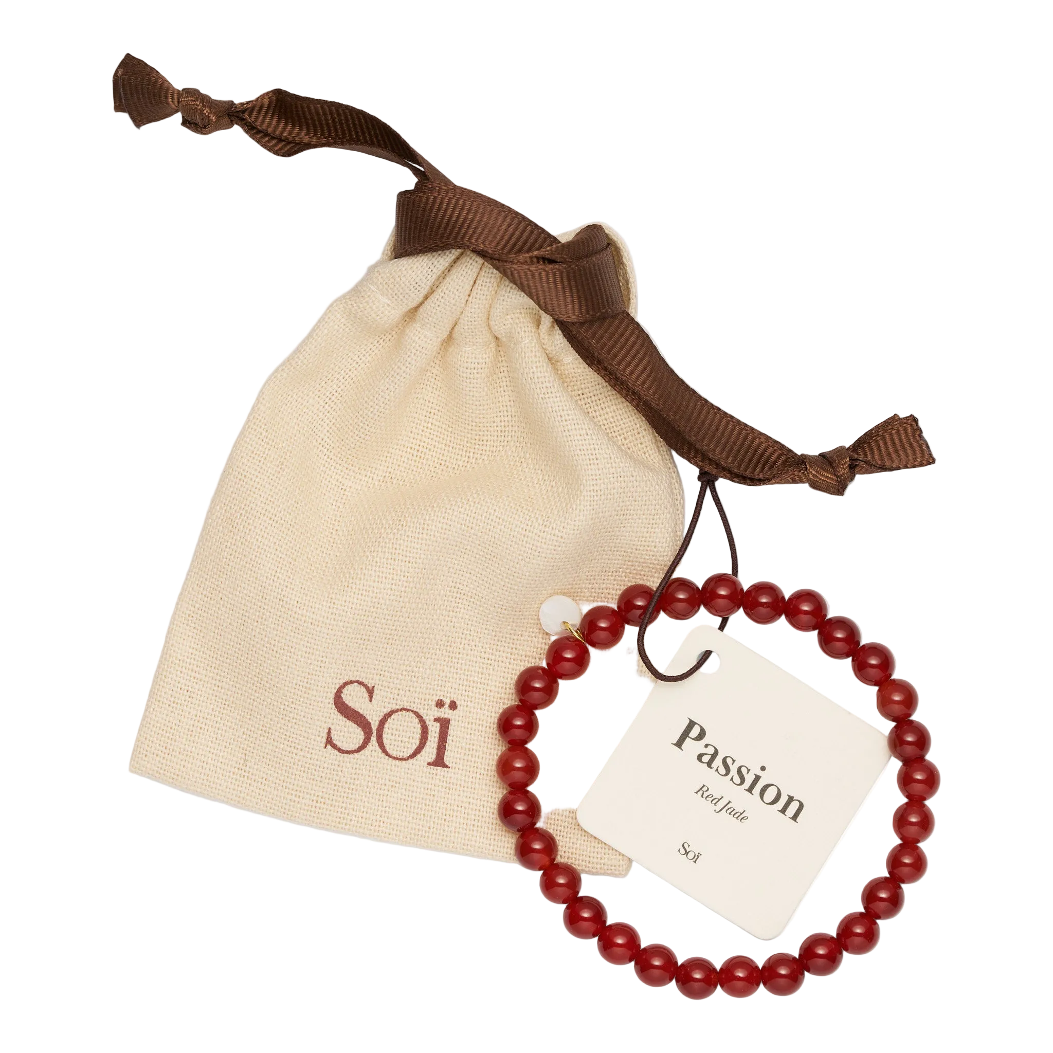 Essential Red Jade Stretch Bracelet
