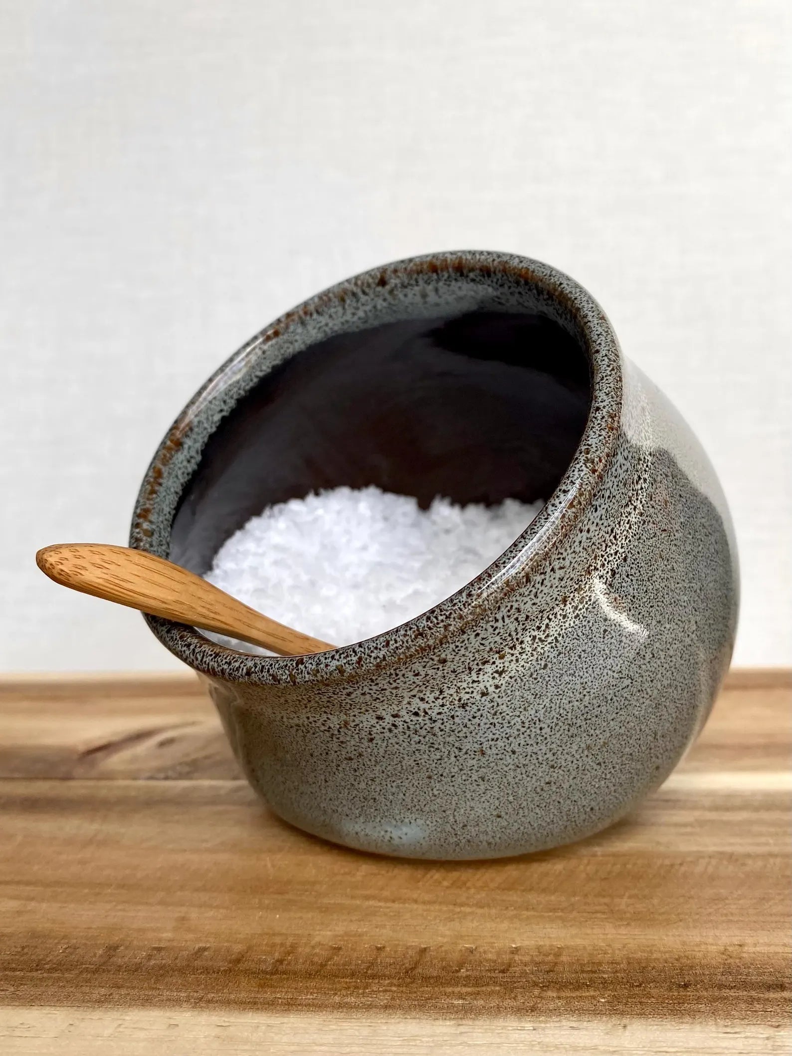 Hand-Thrown Ceramic Salt Pig