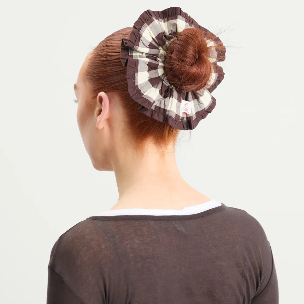 Frill Edged Scrunchie - Butter