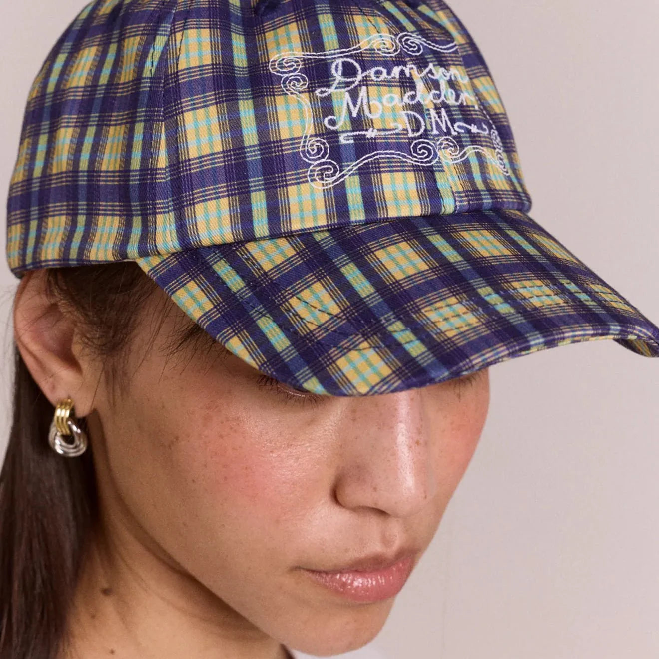 Tomboy Check Cap