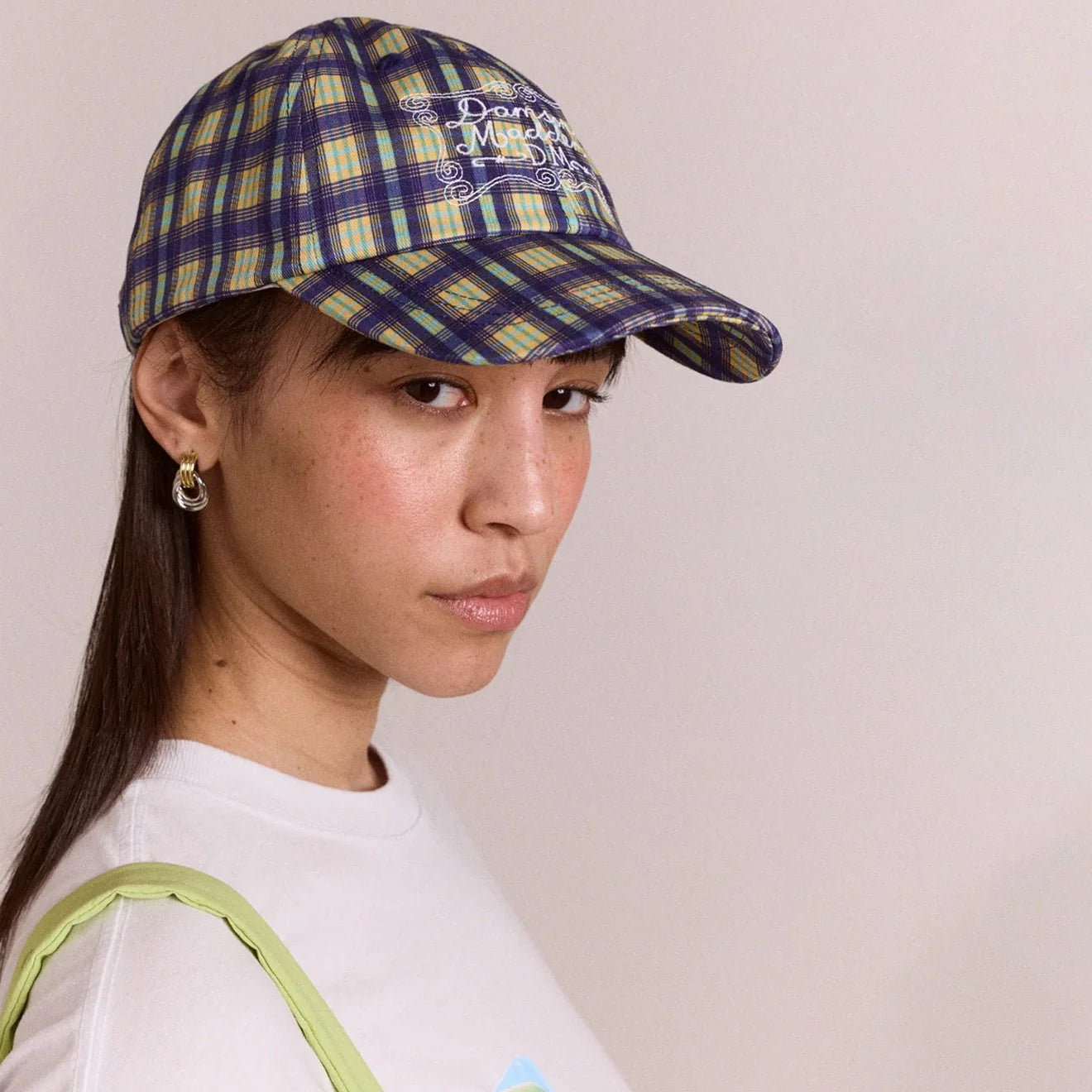 Tomboy Check Cap