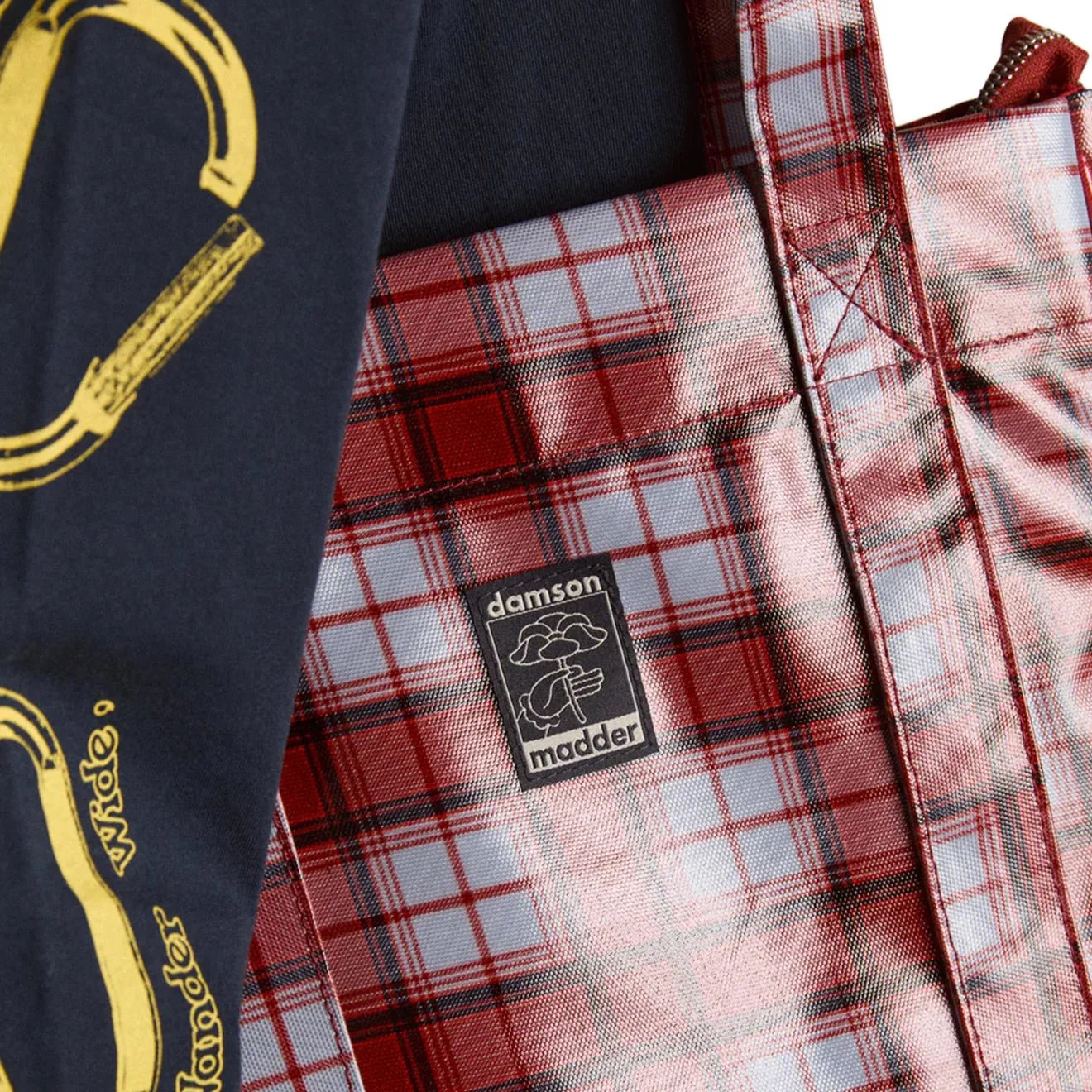 Blue Fog Multi Check Tote