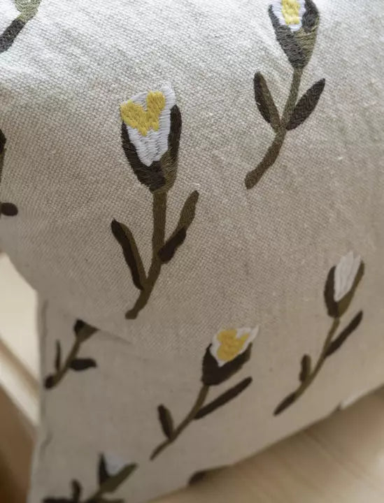 Meadow Embroidered Cushion