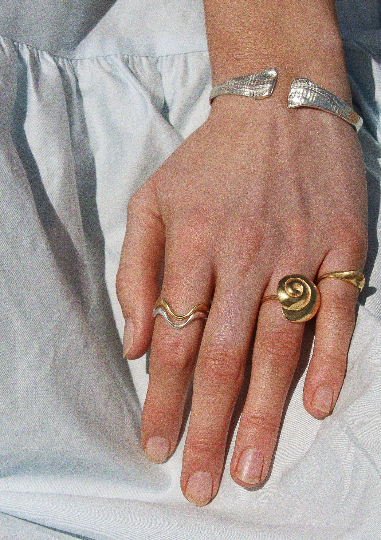 Venus Clam Ring - Silver