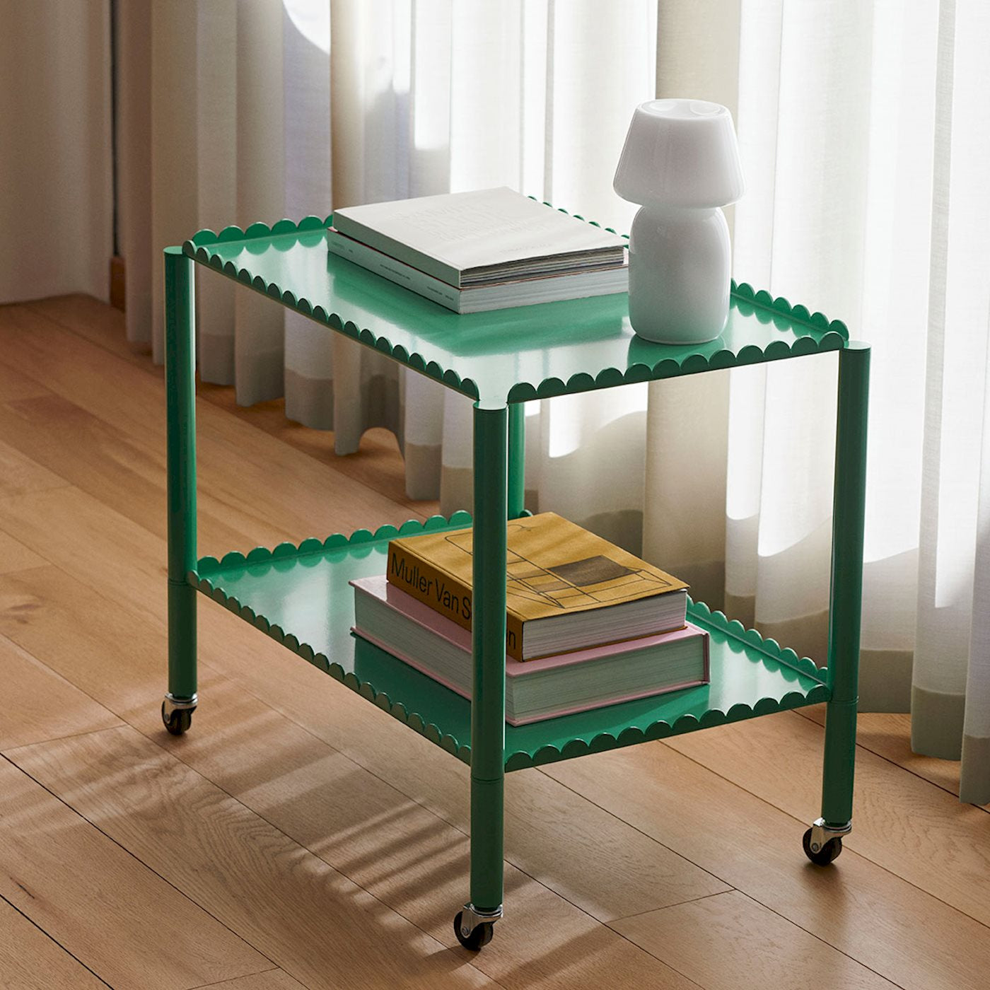 Jade Green Arcs Trolley - Short
