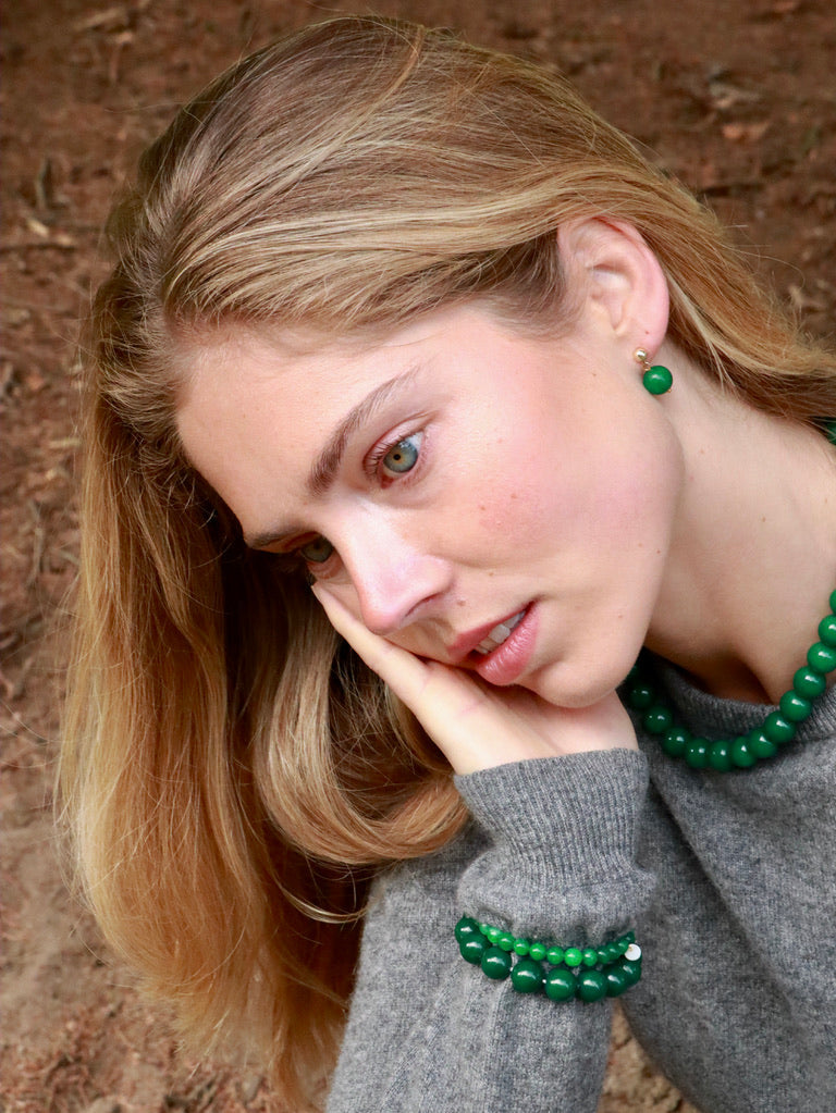Chunky Jade Well-being Bracelet